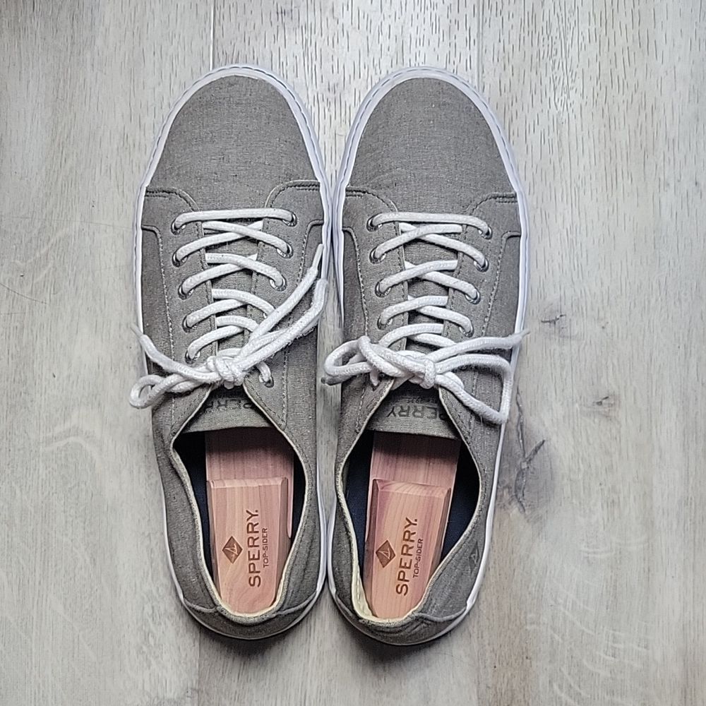 Sperry Men's Cutter LTT Chambray Olive Sneaker